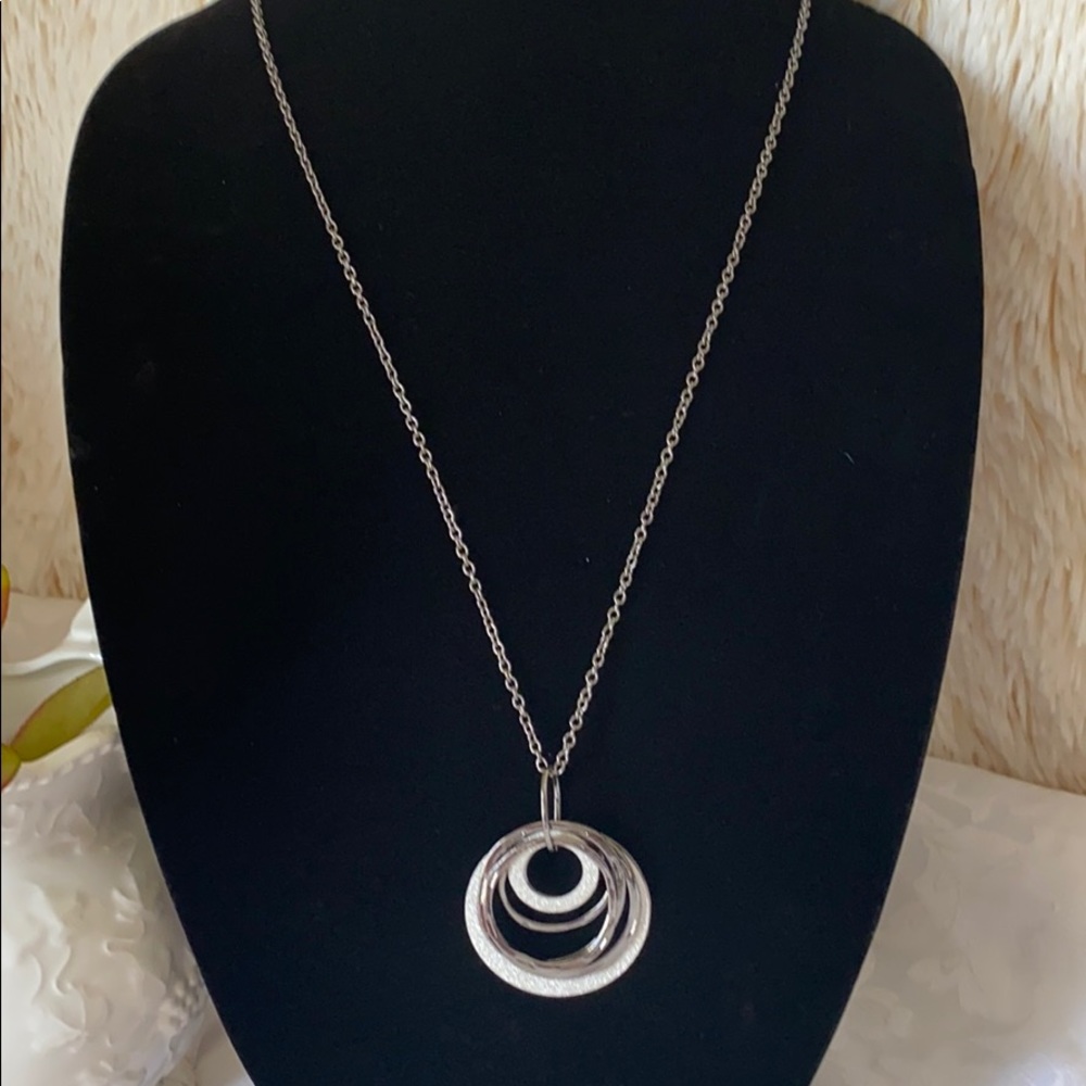 🆕Silver-tone  Long necklace 24”+3”